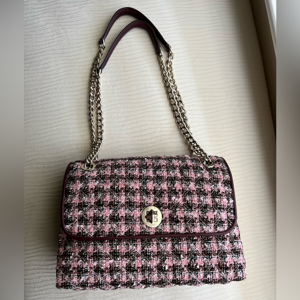*NEW PRICE DROP* Kate Spade Natalia Solid Tweed Medium Flap Shoulder Bag